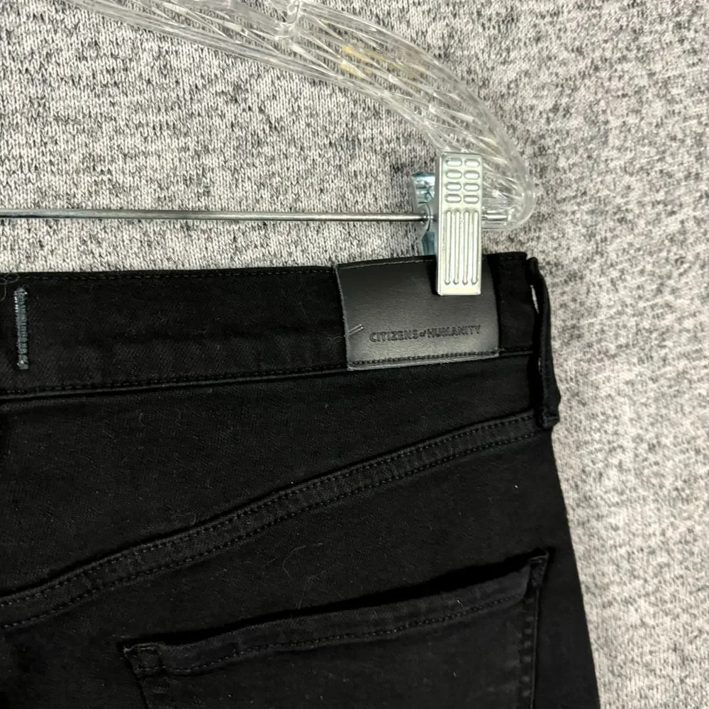 Citizens Of Humanity Women's Size 31 Black Stretch Denim Lilah High Rise Bootcut - Picture 6 of 16